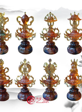 琉璃创意风水供奉保平安装饰品