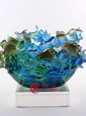 金玉满堂祝寿琉璃鱼庆生送长辈