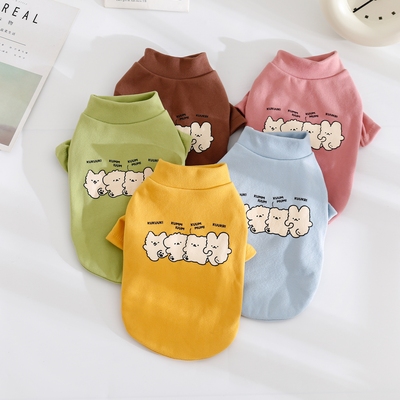 宠物狗狗德绒比熊博美猫咪打底衫