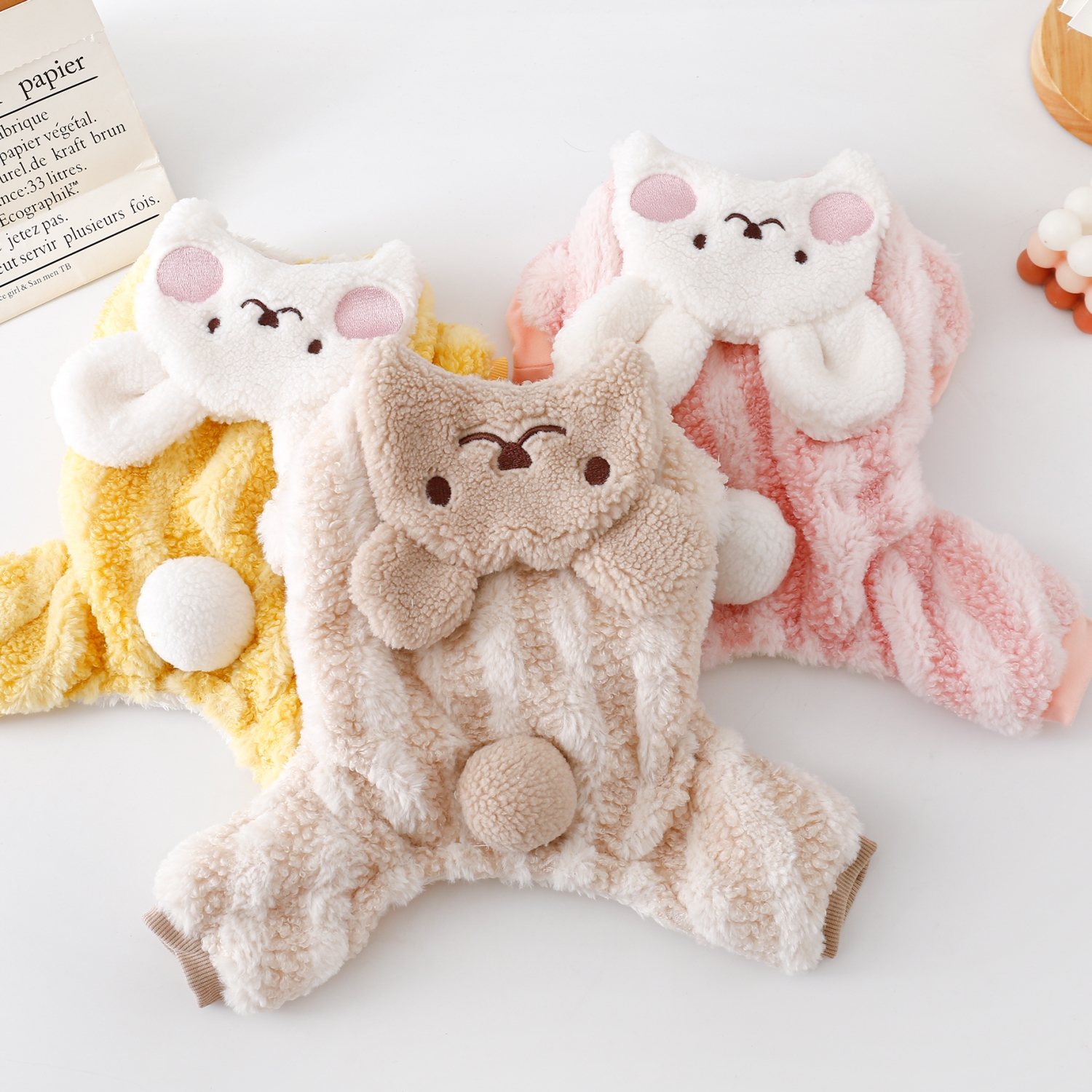 宠趣宠物狗狗加绒棉衣四脚衣保暖