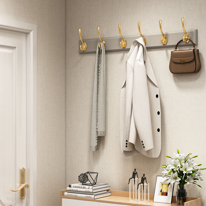 挂衣架墙上玄关进门轻奢