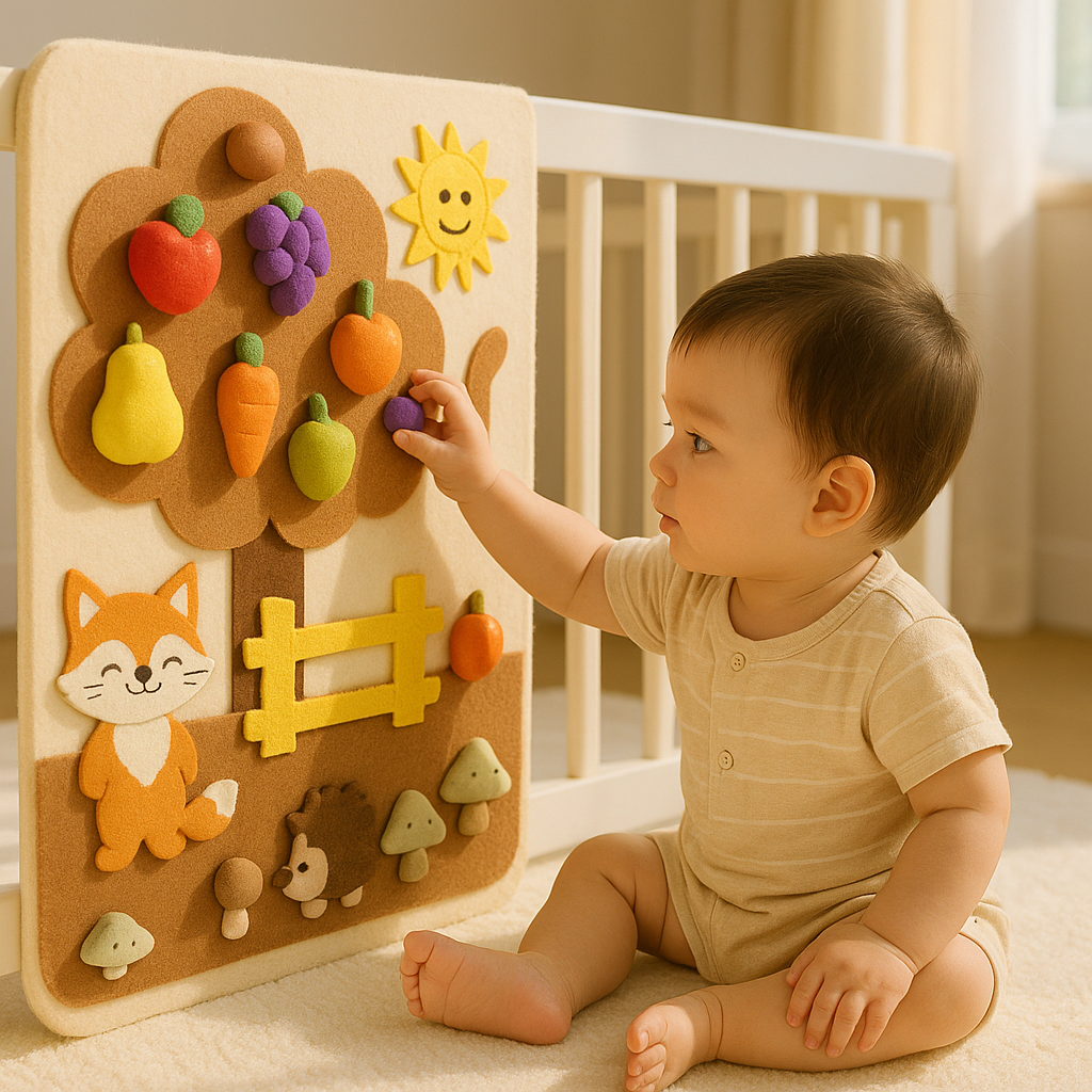 毛毡板水果切切乐婴儿围栏DIY