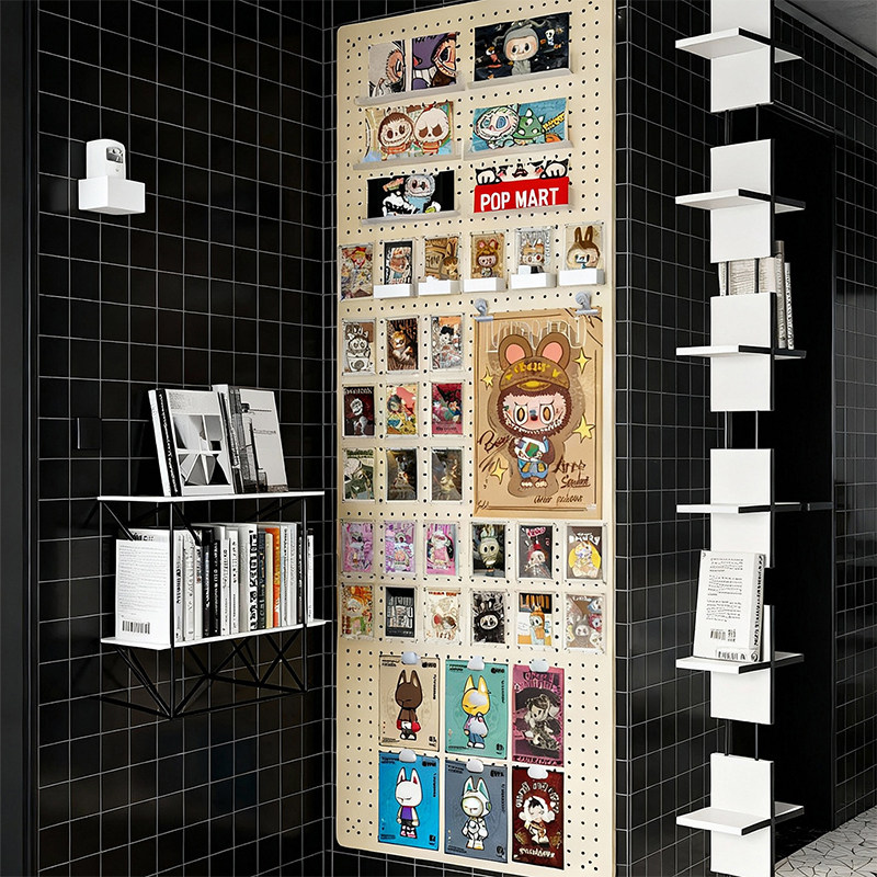 3寸小卡洞洞板展示墙面明星卡牌收纳追星卡片海报专辑咕卡置物架