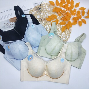 维珍兰6883性感抹胸无磁无钢圈内衣女薄大胸显小提拉上托聚拢文胸