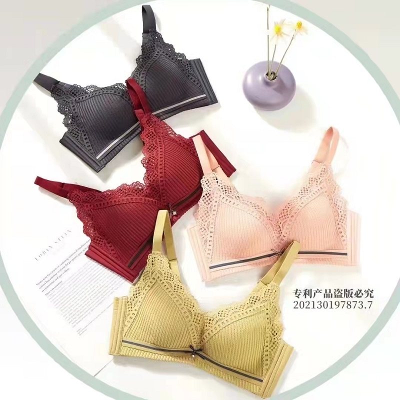 水晶伴侣8312蕾丝甜美可爱内衣女小胸聚拢舒适透气无钢圈文胸加厚
