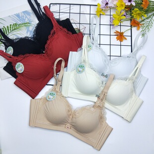水晶伴侣8531甜美可爱蕾丝无钢圈内衣女小胸显大不空杯聚拢文胸厚