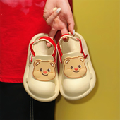 可爱小熊沙滩鞋 软底儿童夏季 防滑高级新款 洞洞鞋 男童女童舒适凉鞋