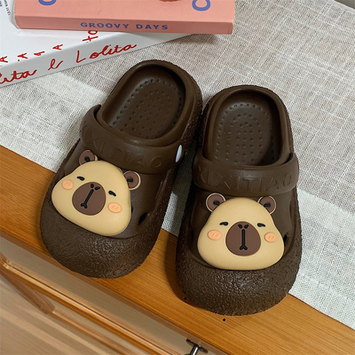 细细条儿童卡皮巴拉水豚凉拖鞋