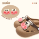饰品可爱呆眼香肠嘴配饰 装 创意丑萌卡通可拆卸卡扣日系个性 洞洞鞋