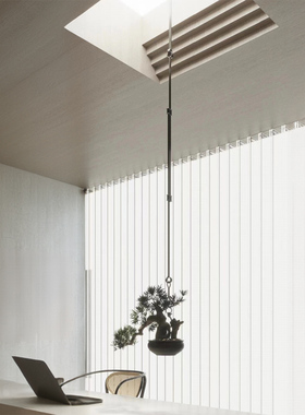 新中式样板间茶室书房自在钩软装