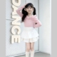 百搭百褶裙时髦两件套爆 洋气儿童设计感上衣时尚 女童春秋套装 新款