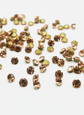 浅蜜桃色香槟色饰品钻补钻美甲贴钻包包头饰渐变小天鹅补钻配钻