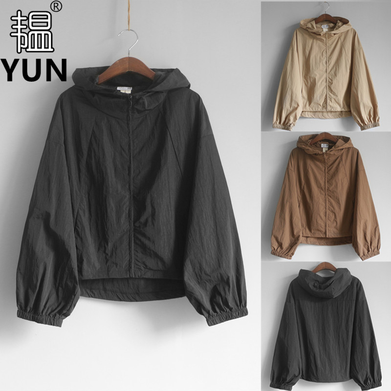 兜兜女装 春季新品女装带帽长袖日韩休闲宽松短款女风衣外套,女装/女士精品,风衣,淘宝优惠券,粉丝福利购,淘宝优惠卷