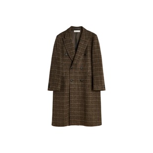 男款 OUR 格纹舒适宽松双排扣大衣 FW25 M4251WD LEGACY