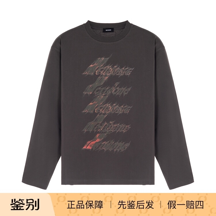 WE11DONE火花LOGO长袖T恤男女款