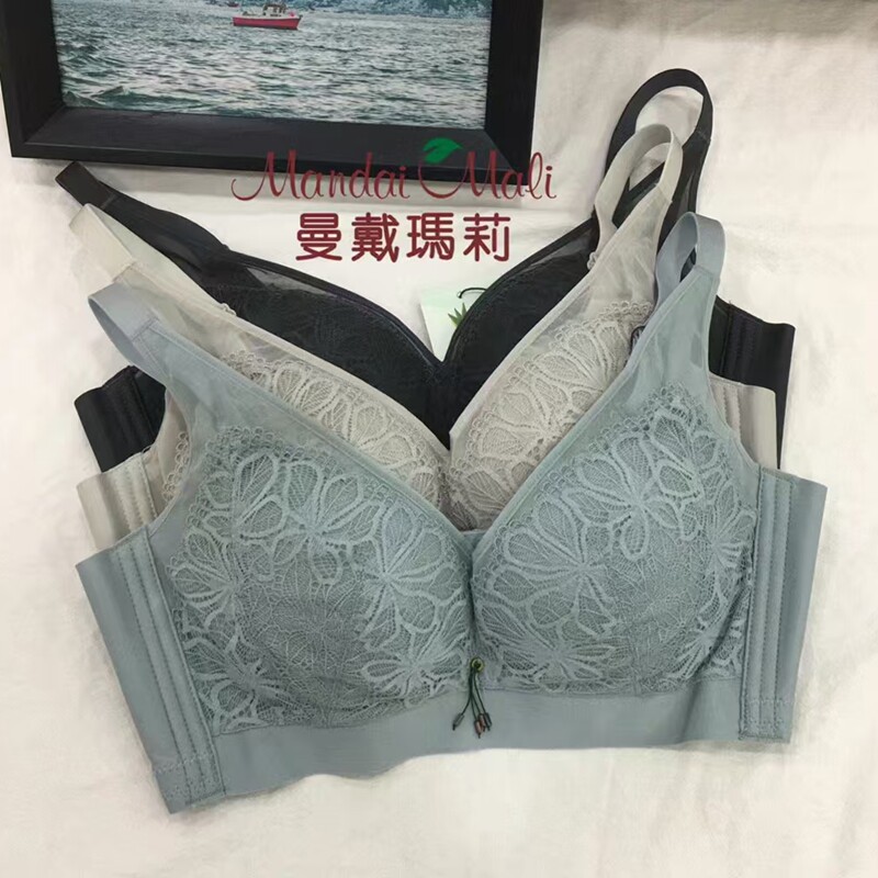 曼戴玛莉无钢圈中厚B杯内衣女无痕舒适透气聚拢上托胸罩女M7338B