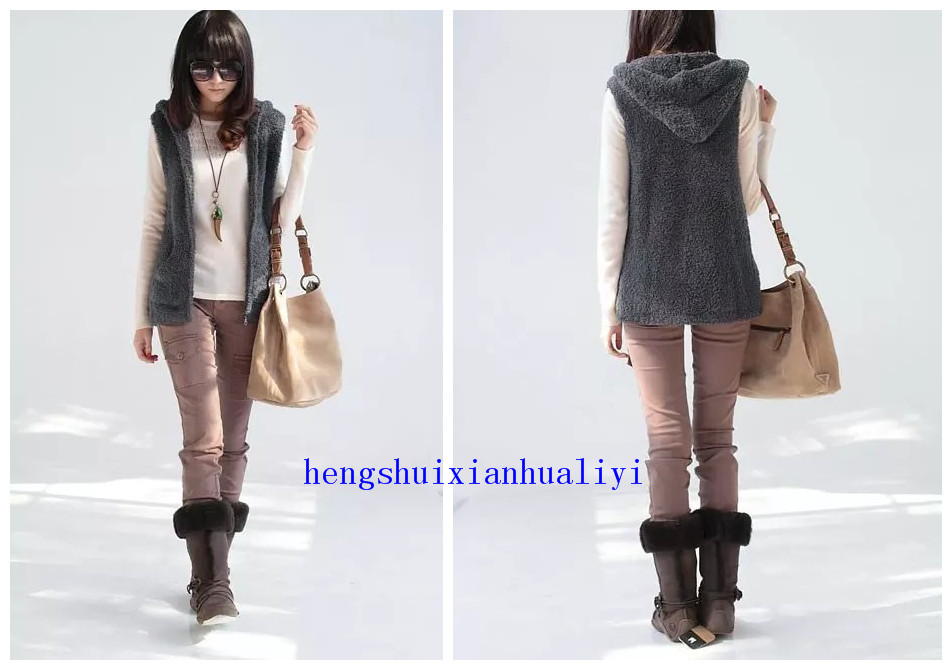 无袖针织衫秋冬保暖上衣马甲背心