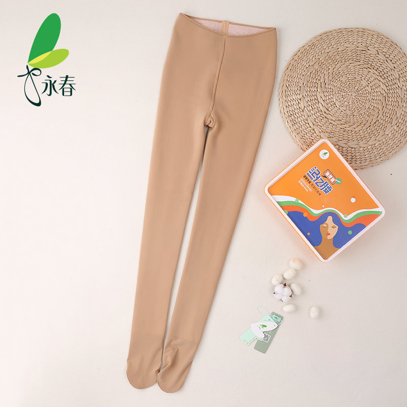 冬无痕零束缚记忆腰打底裤袜加绒