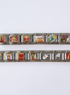 italiancharms模块手链M记薯条甜筒自选IT49小众情侣闺蜜生日礼物