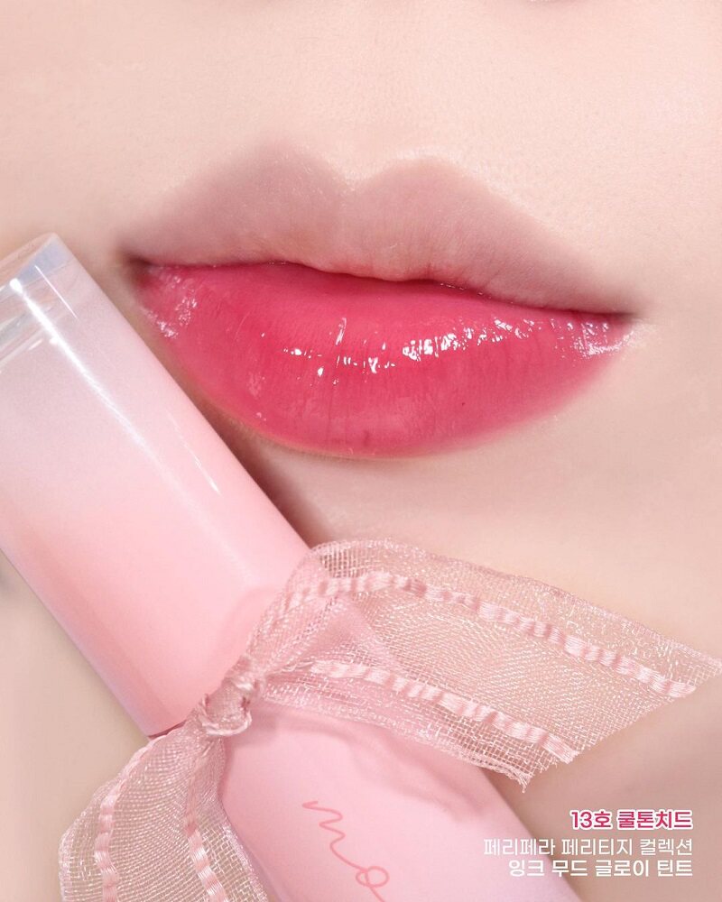 韩国peripera菲丽菲拉新品小蝴蝶丝带芭蕾冰糖水光镜面唇釉12,13