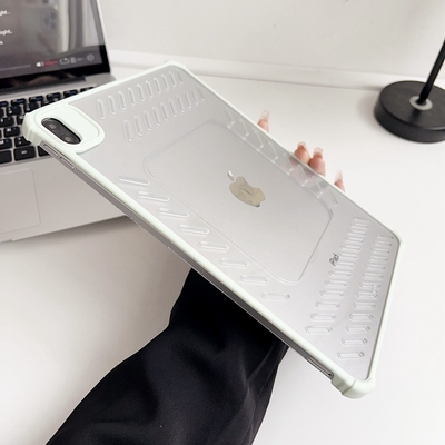 网孔镂空散热气囊无边框透明