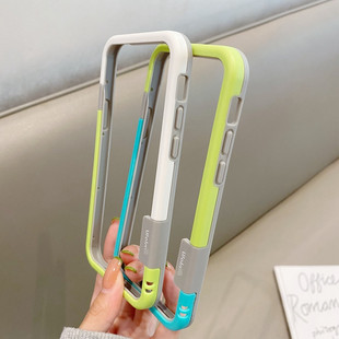 镂空边框适用苹果12手机壳iphone11全包边pro散热透气xsmax游戏降温x硅胶xr软壳por潮牌8plus撞色ip保护套7p