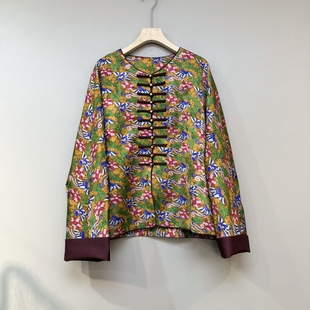 新中式高端品质外套2026春款女时尚单排多扣圆领上衣