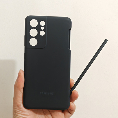 适用于S21Ultra手机壳全包防摔保护套带Spen原厂硅胶壳液态硅胶带笔槽