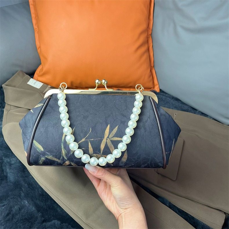 手提包女复古中国风贝壳包气质休闲简约时尚珍珠香云纱单肩包,箱包皮具/热销女包/男包,单肩包,淘宝优惠券,粉丝福利购,淘宝优惠卷