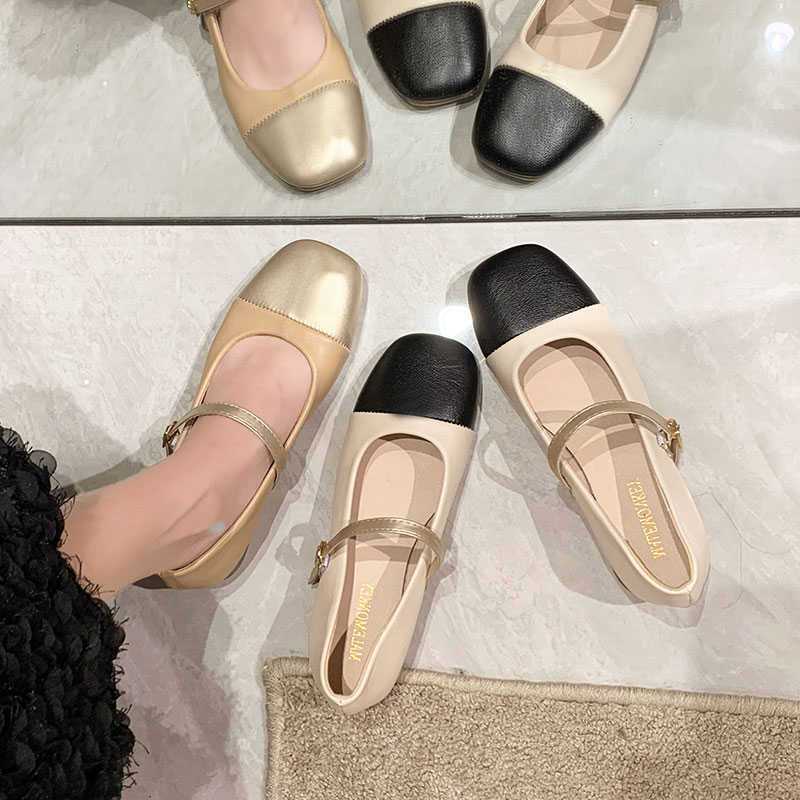 法式晚晚风温柔单鞋女2025年新款春季配裙子玛丽珍女鞋浅口小皮鞋