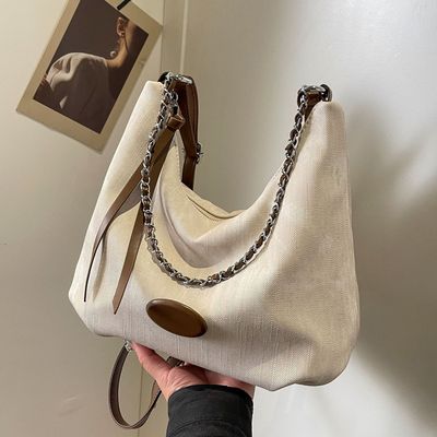 高级感洋气大容量托特包女2025新款小众设计链条包休闲单肩斜挎包