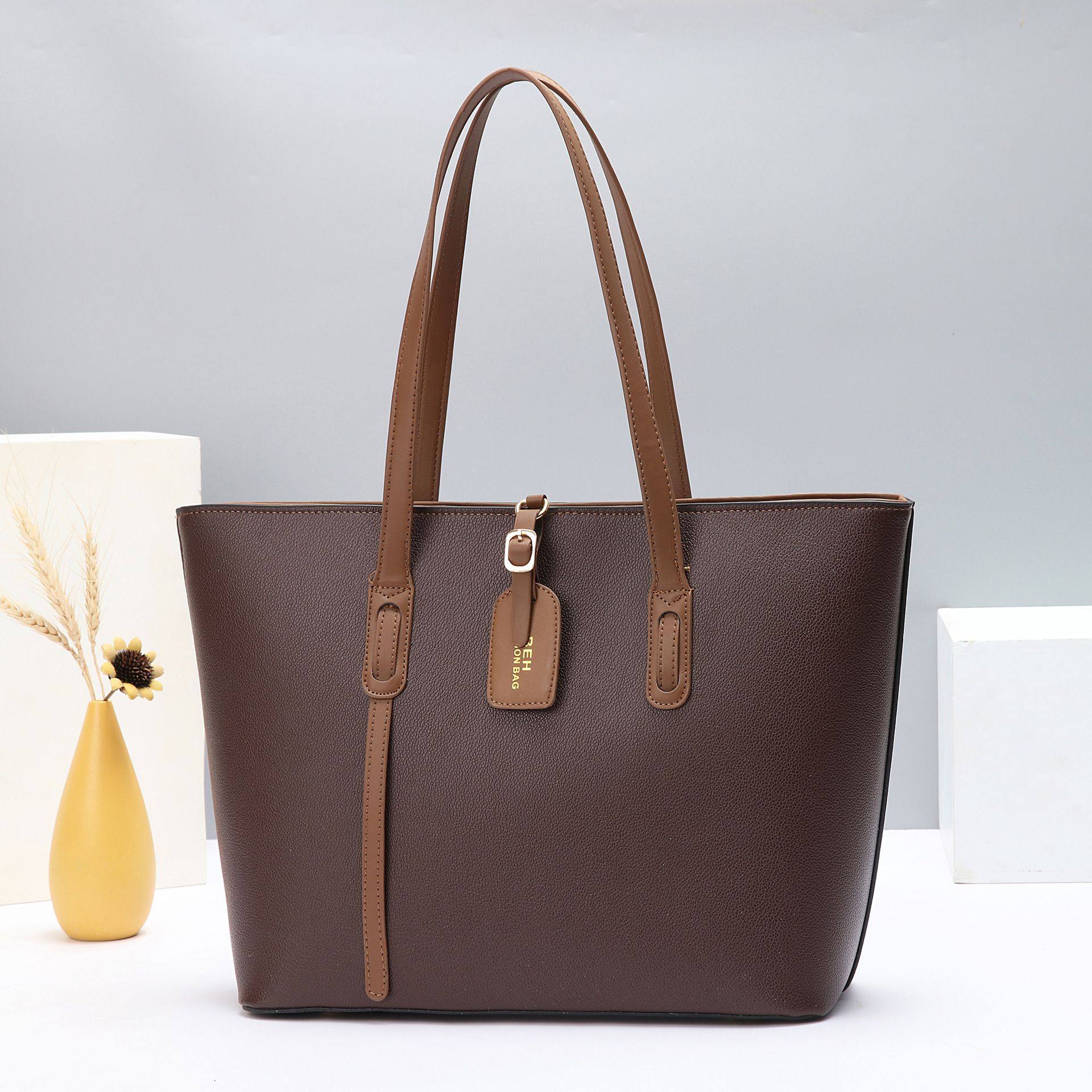 时尚托特包大容量纯色百搭手提包通勤单肩包休闲斜挎包Totebag,箱包皮具/热销女包/男包,单肩包,淘宝优惠券,粉丝福利购,淘宝优惠卷