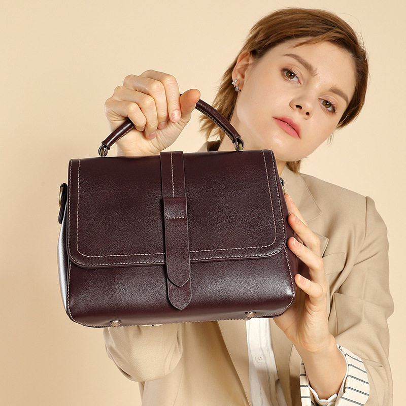 2025冬季新款时尚爆款头层牛皮植鞣皮手提单肩斜挎女包大容量百搭,箱包皮具/热销女包/男包,单肩包,淘宝优惠券,粉丝福利购,淘宝优惠卷