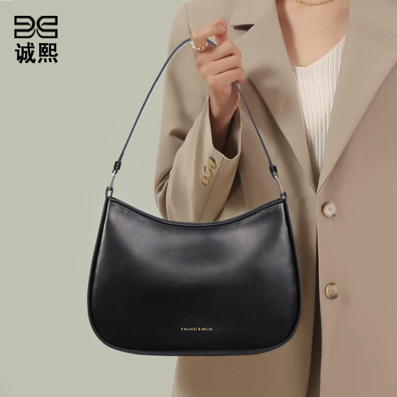 复古高级感手提单肩包韩国小众潮流百搭新月包外贸质感简约腋下包,箱包皮具/热销女包/男包,单肩包,淘宝优惠券,粉丝福利购,淘宝优惠卷
