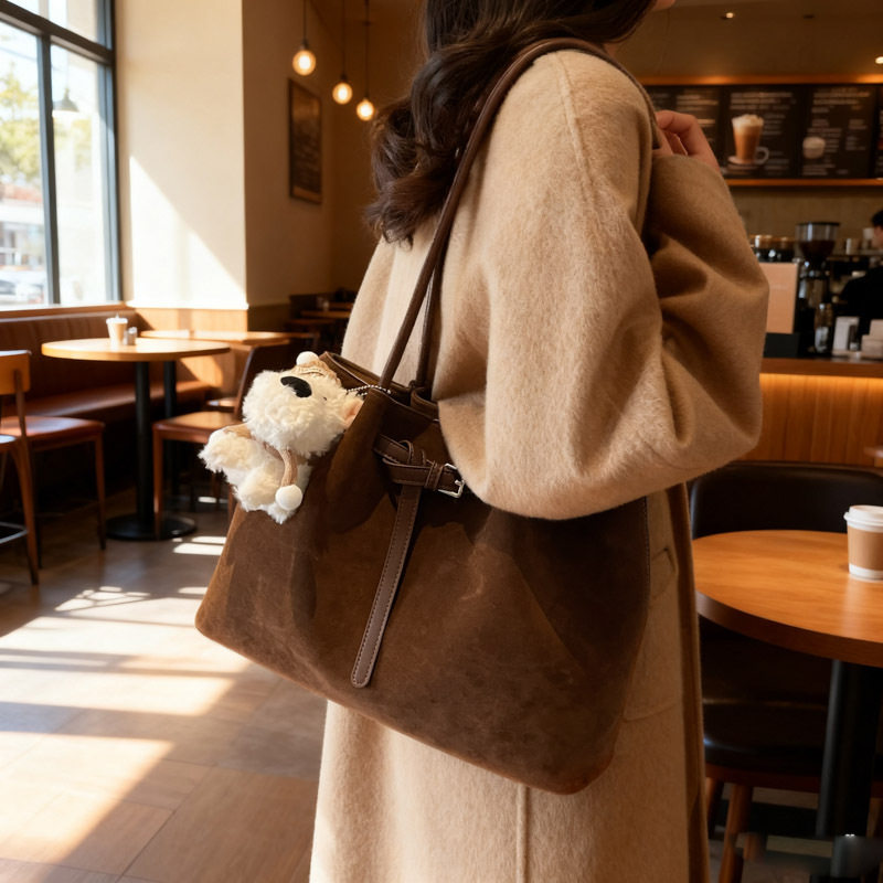 复古时尚百搭手提腋下包女士2025秋冬新款通勤单肩包大容量托特包,箱包皮具/热销女包/男包,单肩包,淘宝优惠券,粉丝福利购,淘宝优惠卷