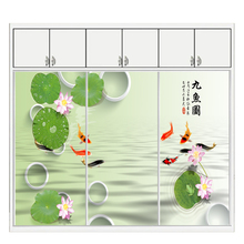 定做衣柜门钢化玻璃衣橱推拉门定制壁柜滑动门简约衣柜移门铝镁