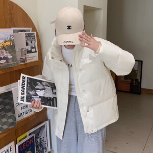 2023年新款羽绒服女短款小个子韩版面包服白鸭绒加厚冬季潮牌外套