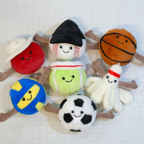 球类公仔挂件批发运动体育礼物