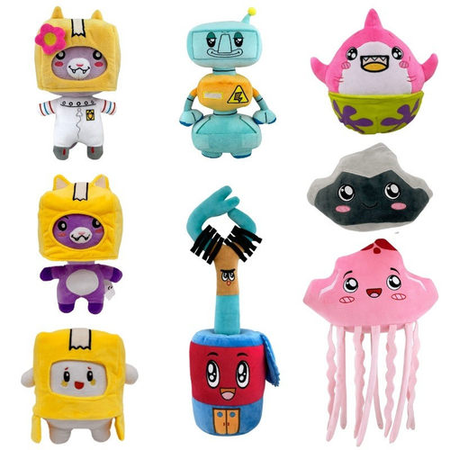 lankybox变身猫咪纸盒机器人可拆