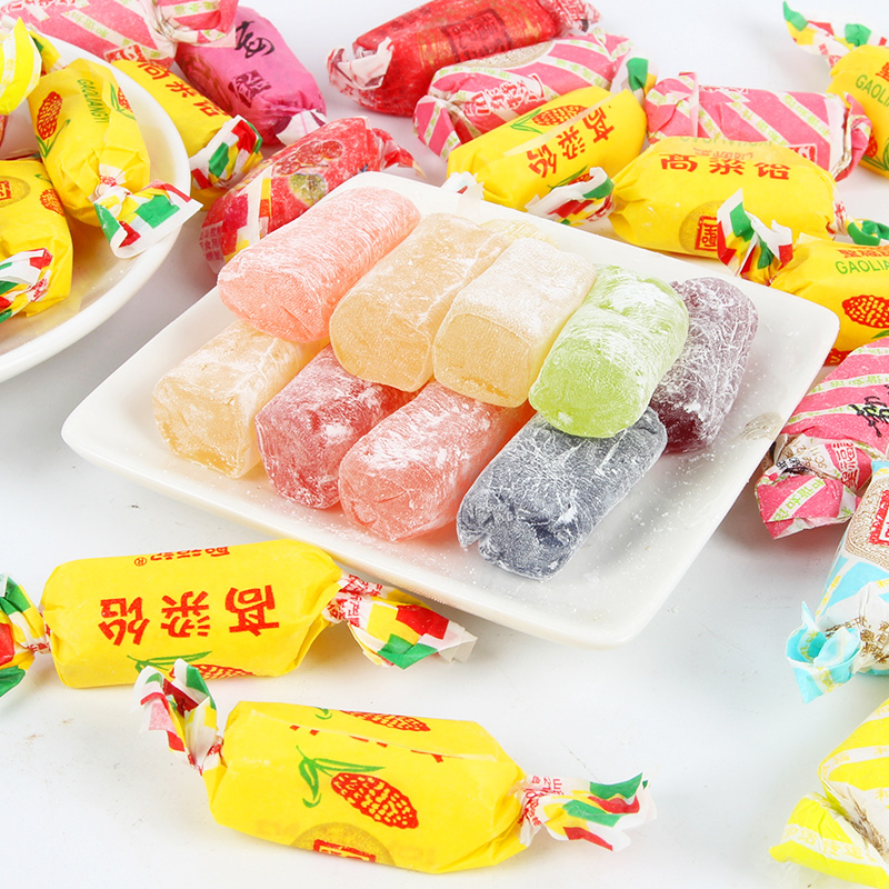 圣福记高粱饴软糖散装水果糖果怀旧混搭老式高梁怡麦芽糖过年货