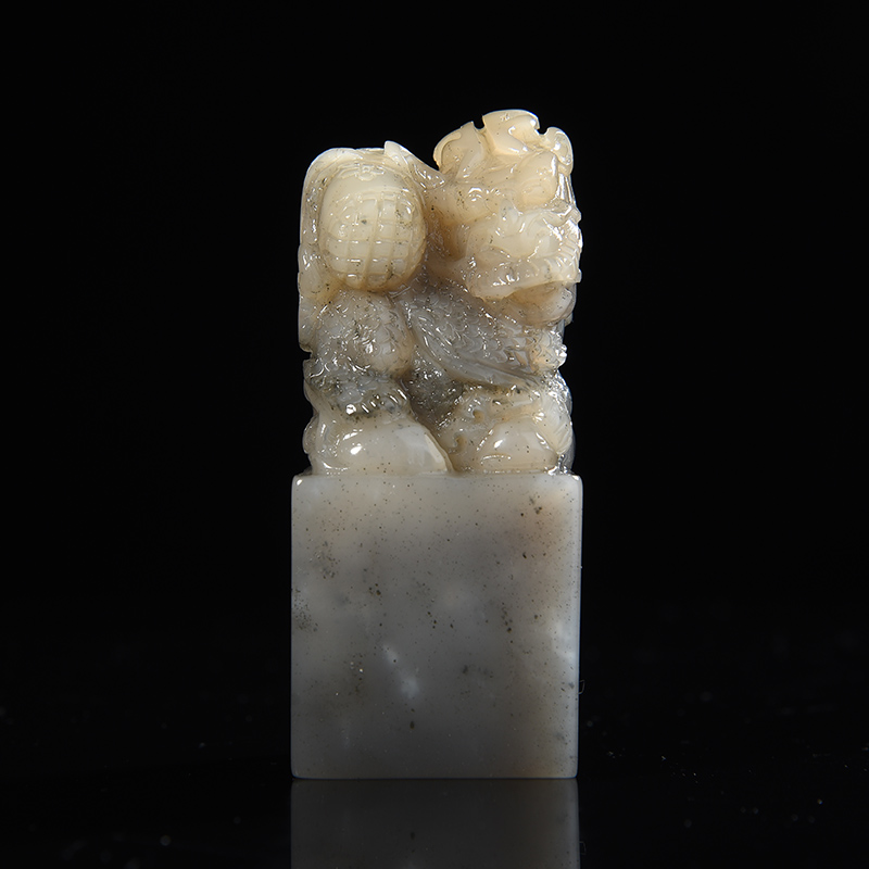 西泠印社 寿山石麒麟钮方章印材书法国画藏书章压角章引首章印章手工篆刻石材印石孤品送礼收藏