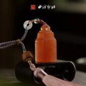 书法国画藏书章手工篆刻印章中式 西泠印社定制刻字橘子冻如意钮印章机刻 渐入佳境 中秋礼品纪念日送礼