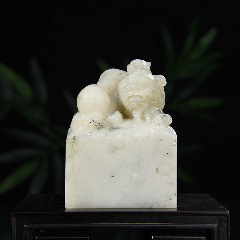 西泠印社 寿山石古兽子母钮方章印材书法国画藏书章压角章引首章金石印章篆刻石材印石送礼收藏