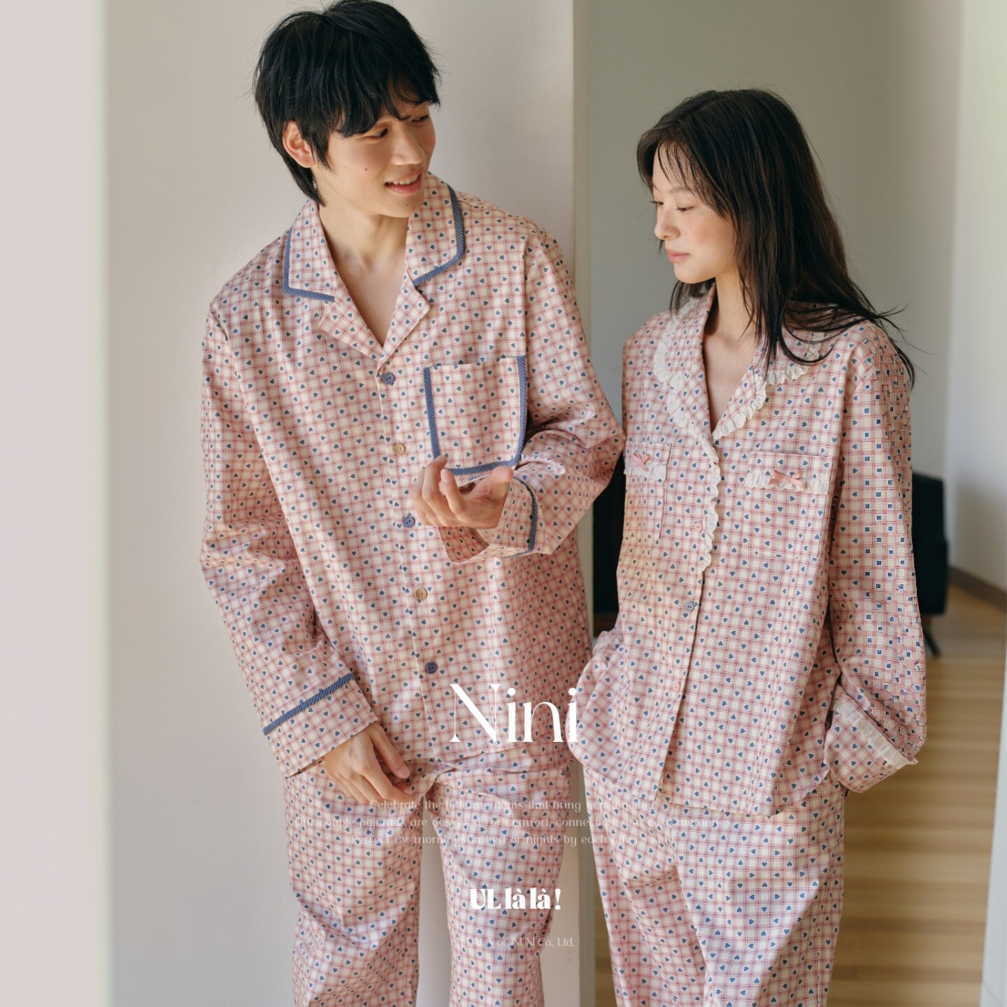 ULLALA韩国进口情侣纯棉家居服女
