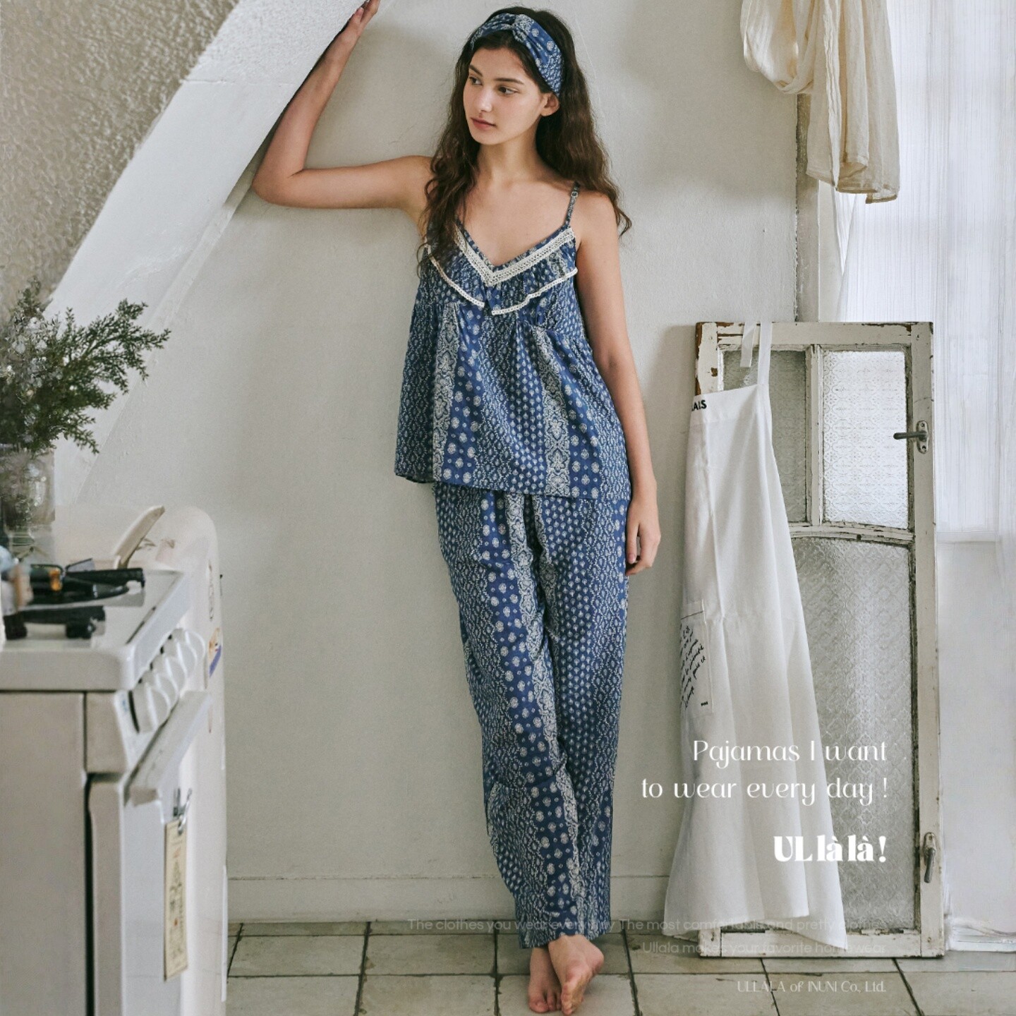 ULLALA韩国进口吊带长裤家居服女