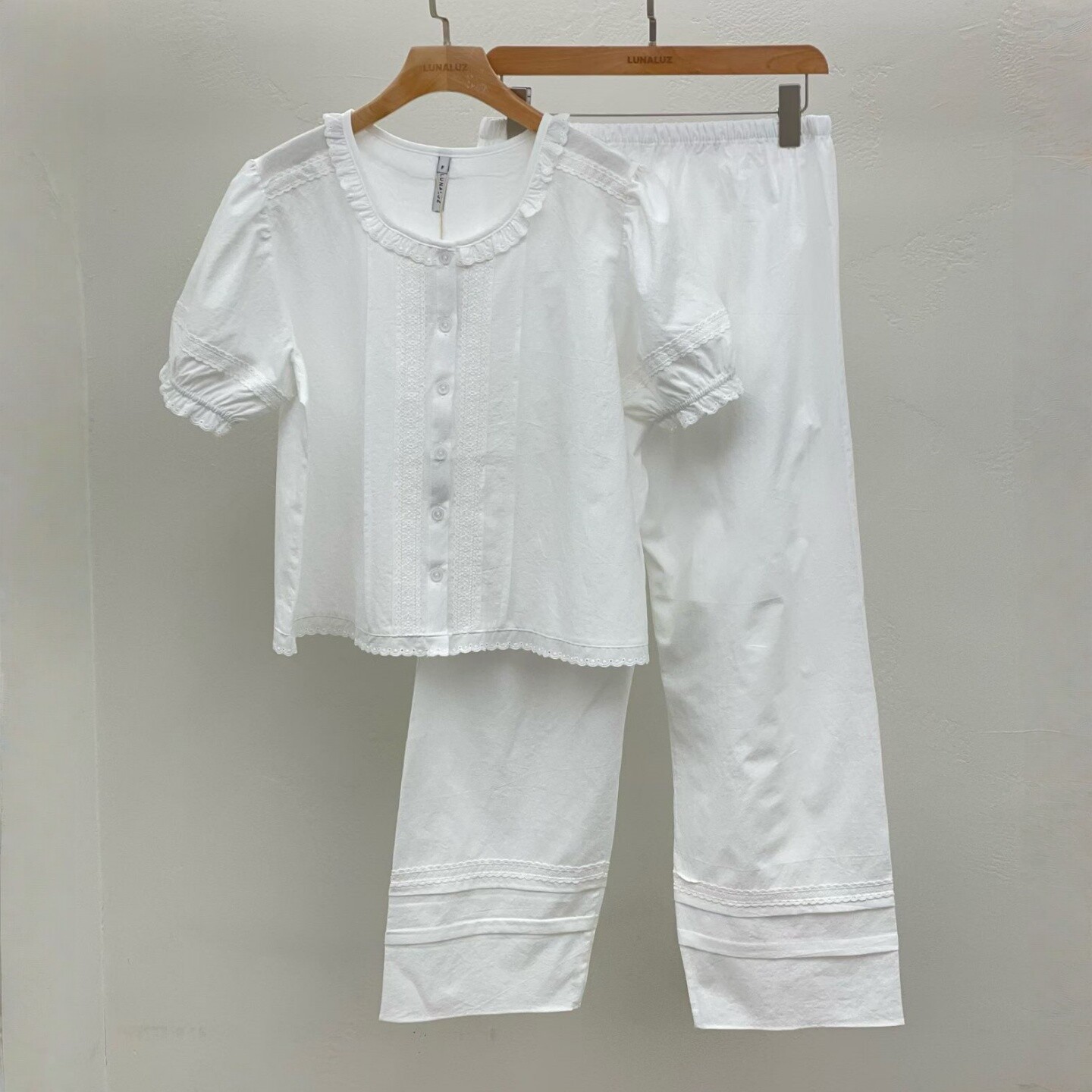LUNALUZ韩国纯棉短袖家居服睡裙