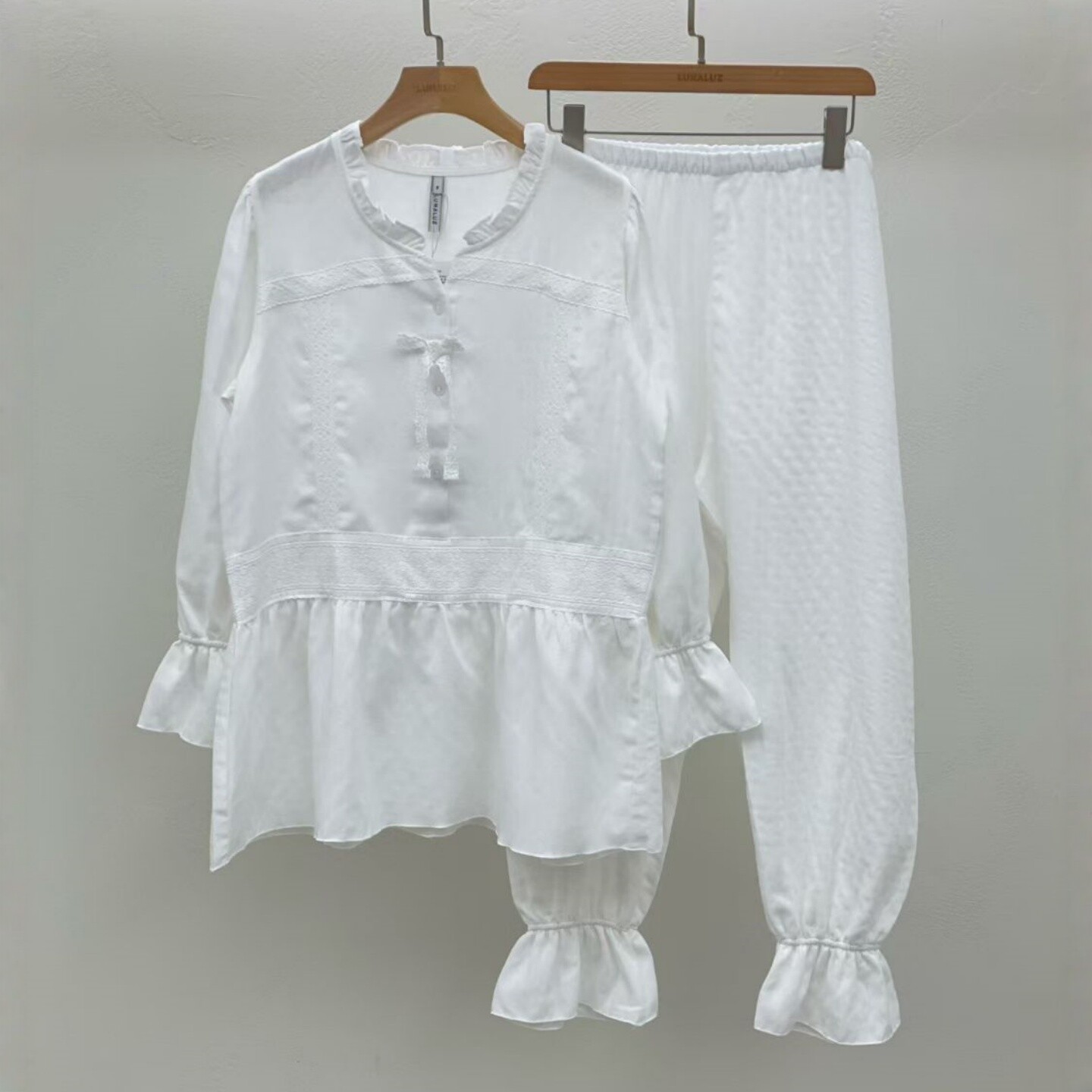 LUNALUZ韩国甜美公主风家居服女