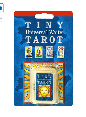 进口正版 钥匙扣袖珍普及伟特塔罗牌 Tiny Tarot Key Chain