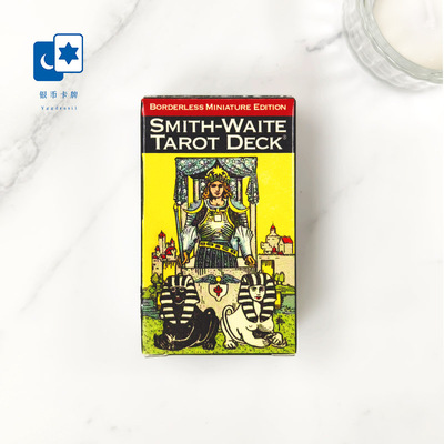 进口正版百年伟特无边框迷你版塔罗牌 Smith Waite mini 韦特卡牌