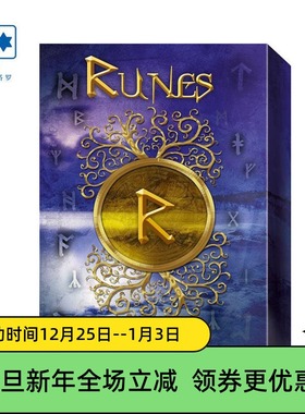 进口正版 如尼石符号神谕卡 Runes Oracle 卢恩石桌游益智意大利